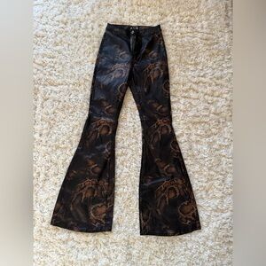 Brand New Snake Print Flare Pants